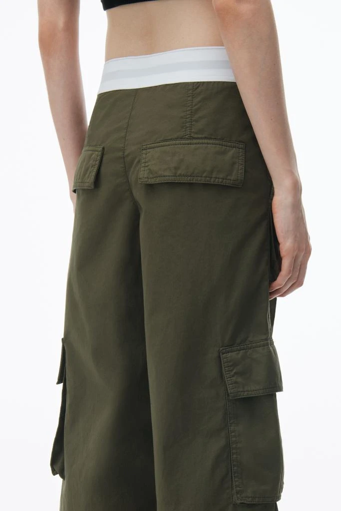 Alexander Wang mid-rise cargo rave pants in cotton twill 5