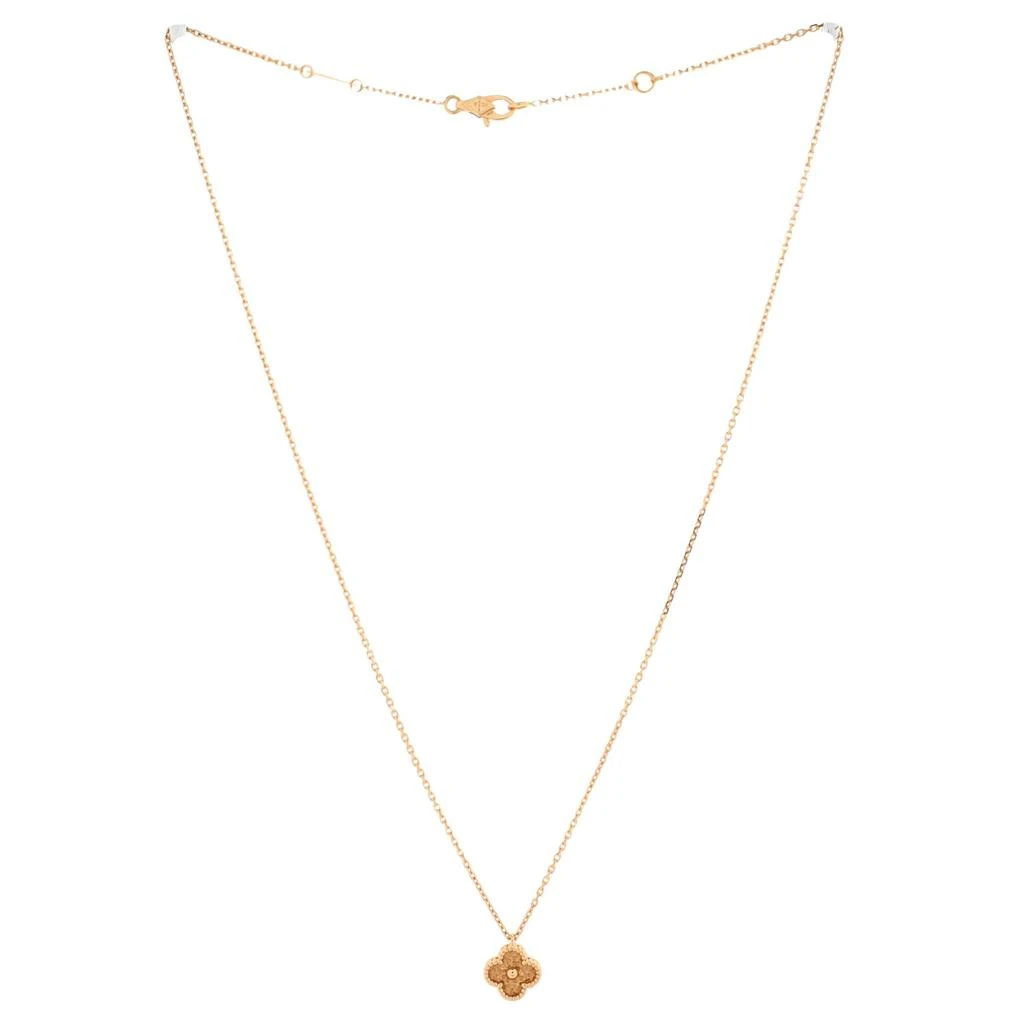 Van Cleef & Arpels Sweet Alhambra Pendant Necklace 18K Rose Gold 3