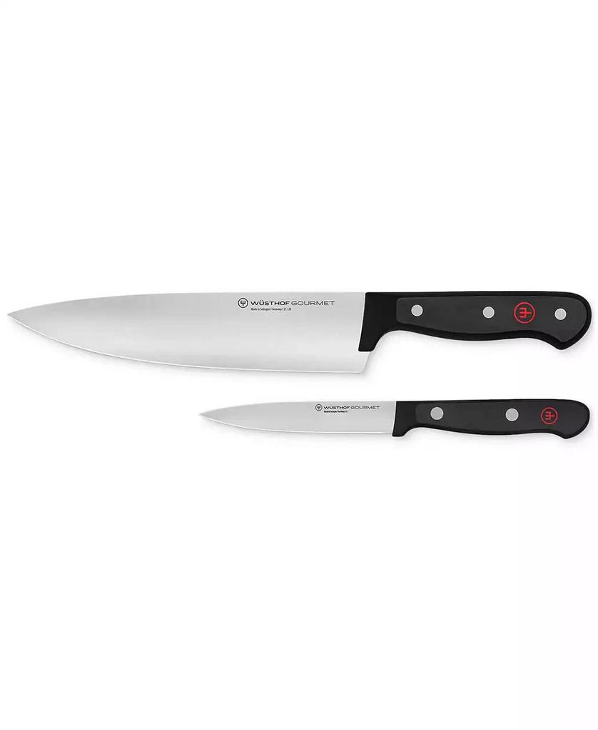 Wusthof Gourmet Black 2-Piece PrecisionEdge Chef's Set 1