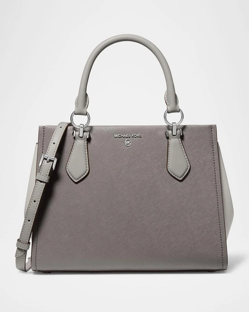 Michael Kors Marilyn Medium Leather Satchel Bag 1