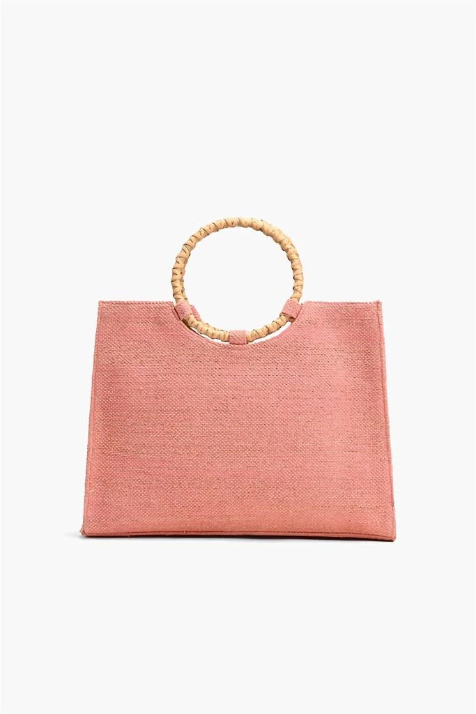 AMERICA & BEYOND Women's Tiffany Mini Tote Bag In Pink/gold 3