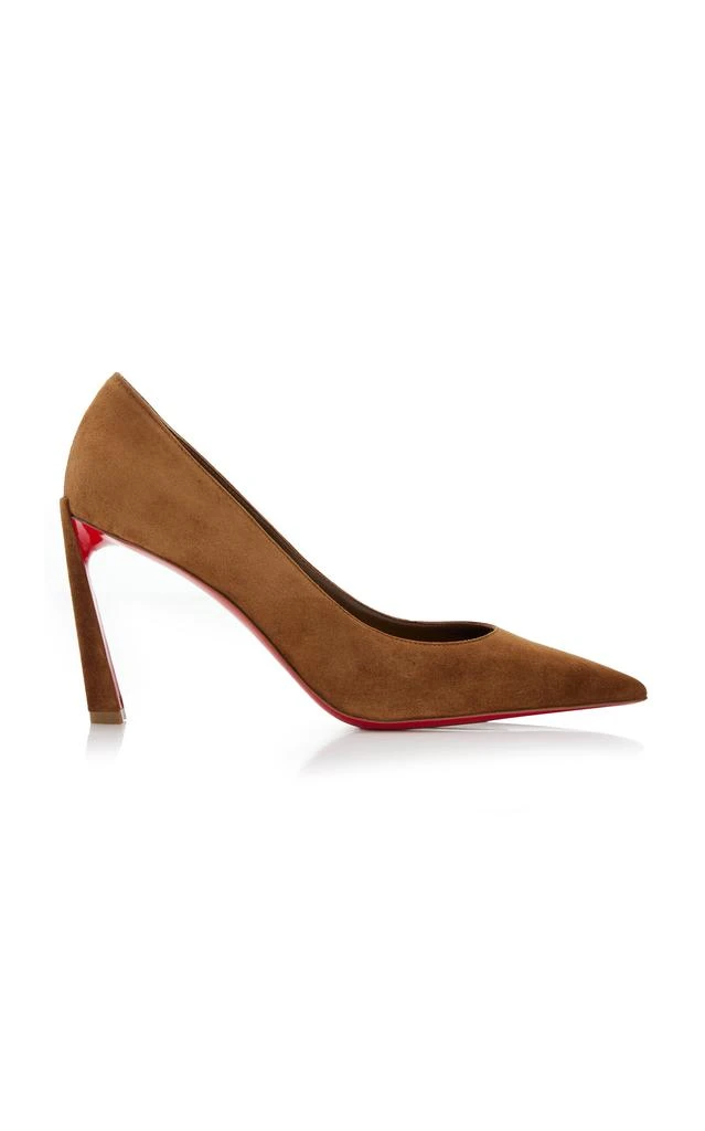 Christian Louboutin Christian Louboutin - Condora 85mm Suede Pumps - Tan - IT 36 - Moda Operandi 1