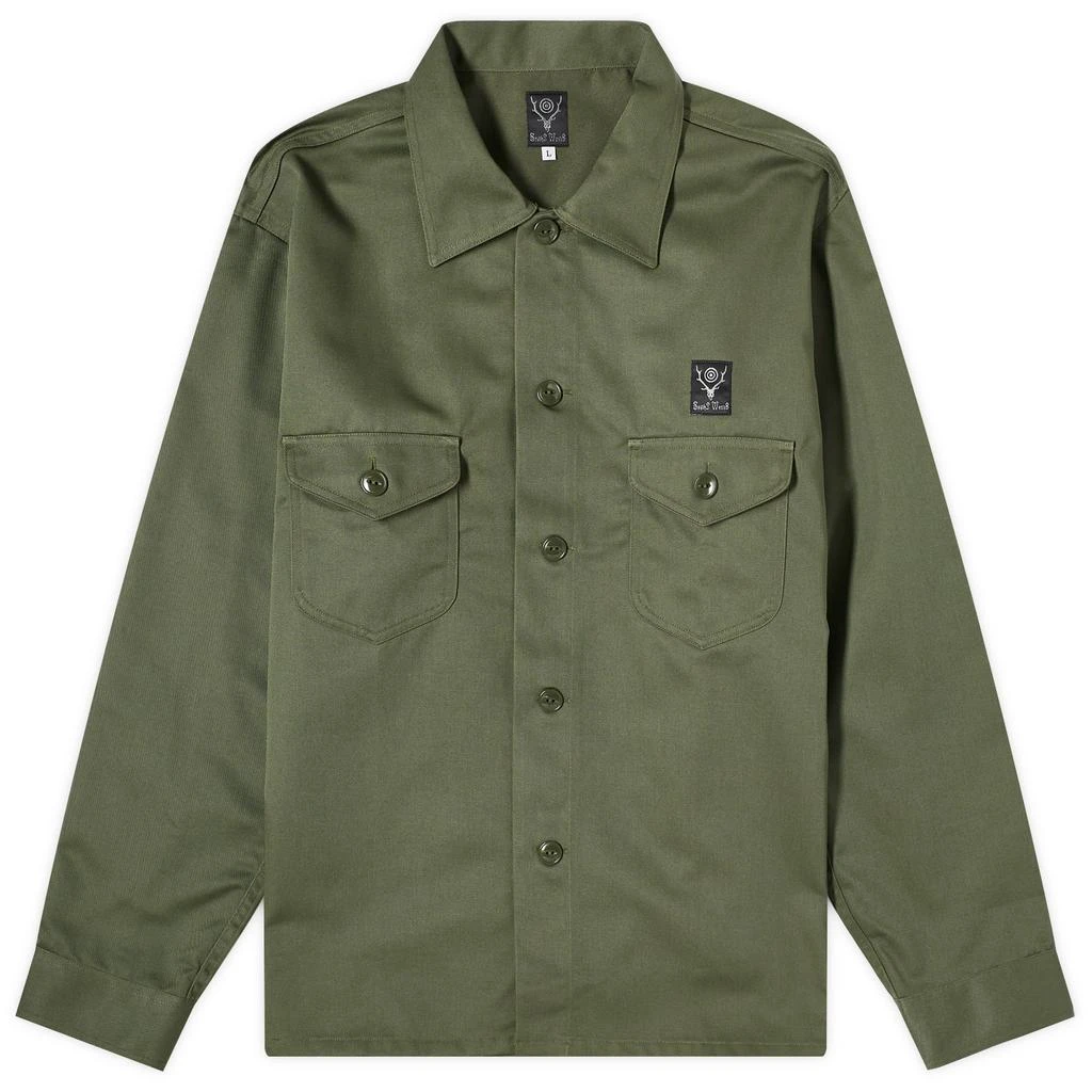 South2 West8 South2 West8 Smokey Overshirt 1