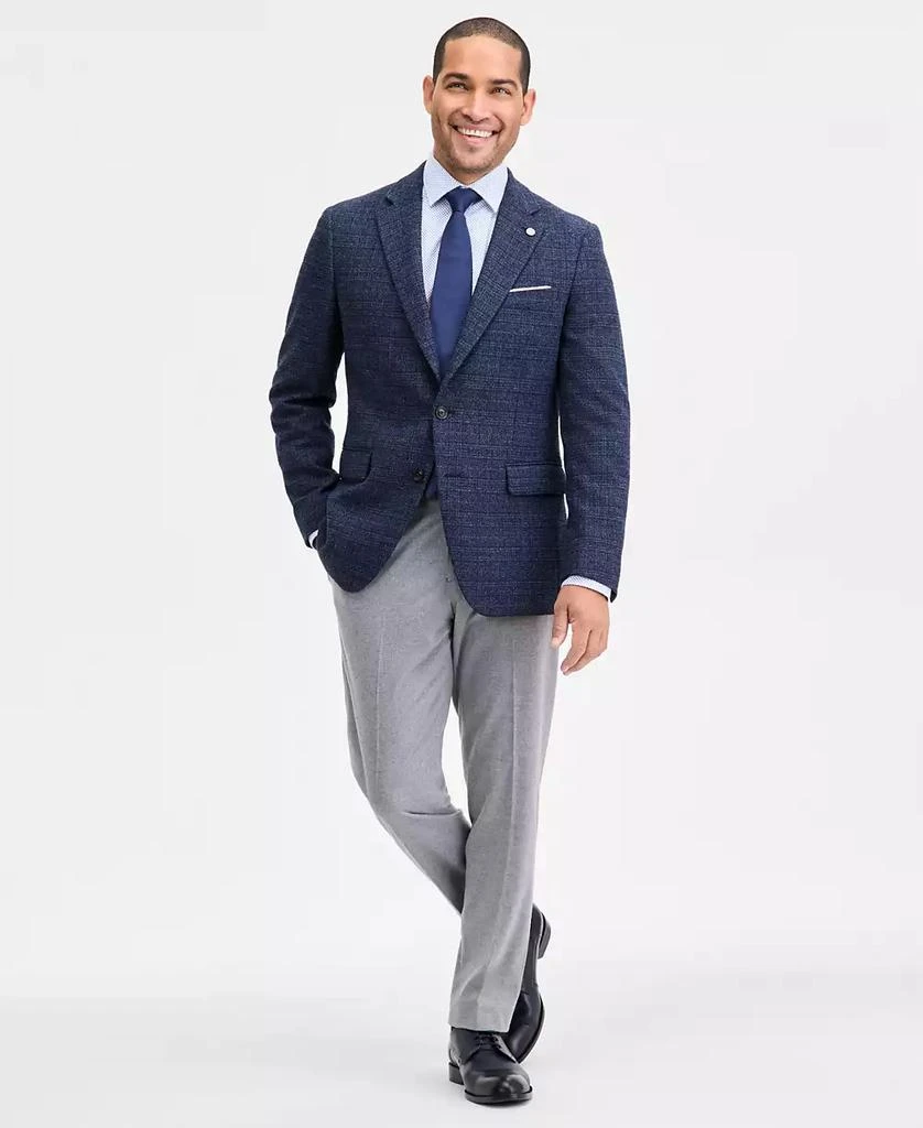 Ted Baker London Men's Modern-Fit Navy Boucle Plaid Sport Coat 5