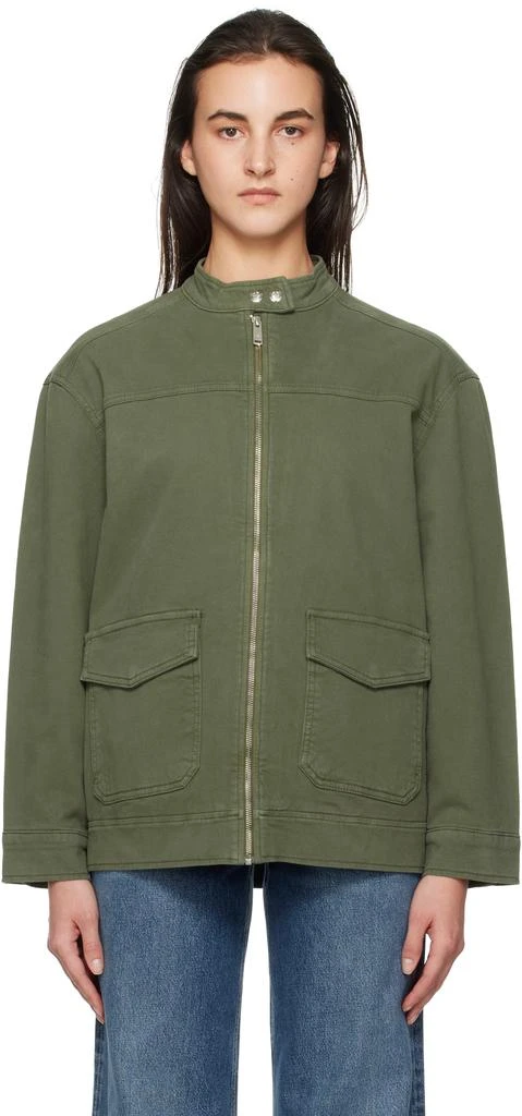 ANINE BING Khaki Henry Jacket 1