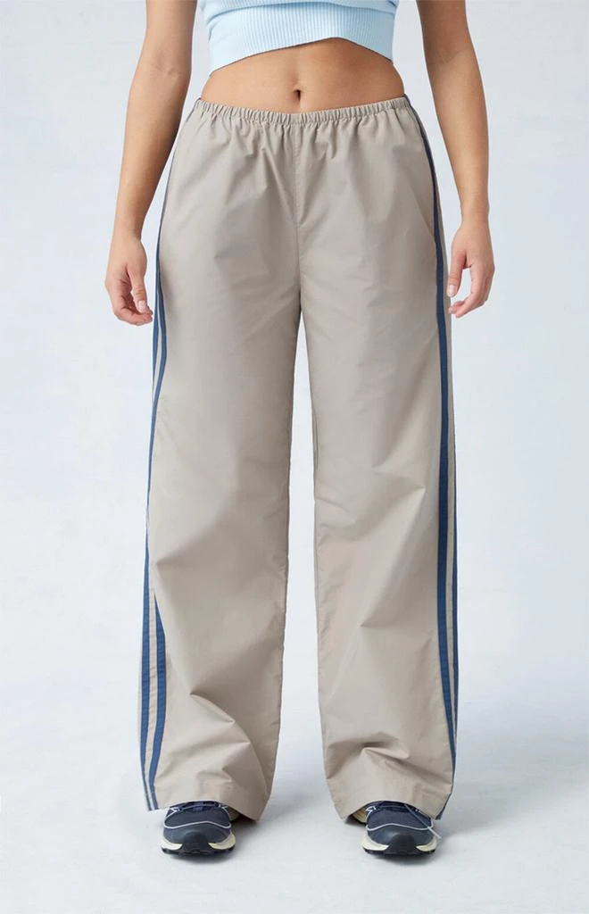 PacSun Khaki Wide Leg Track Pants 2