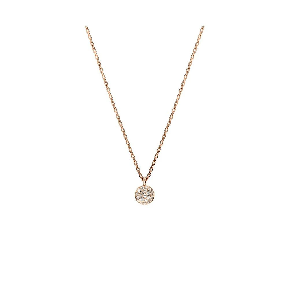 Swarovski White, Rhodium Plated or Rose-Gold Tone or Gold-Tone Meteora Layered Pendant Necklace 3