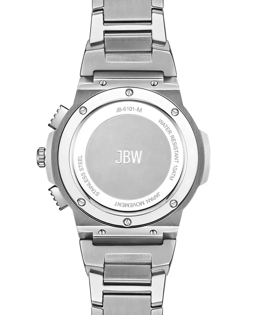 Jbw Men's Saxon Multifunction Silver Stainless Steel Watch 2