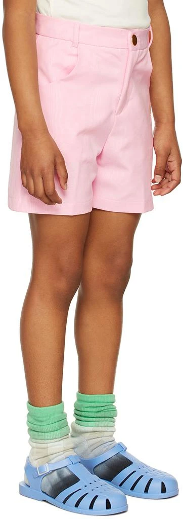 The Animals Observatory Kids Pink Logo Moare Pig Trousers 3