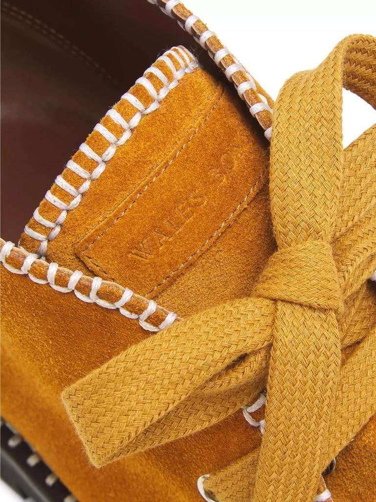 WALES BONNER Dream Study Whipstitch Suede Booties 6