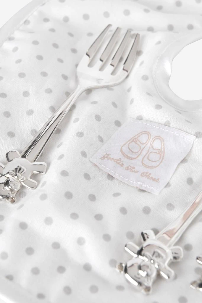 English Trousseau English Trousseau Baby Silver Plated Cutlery Set With Bib 3