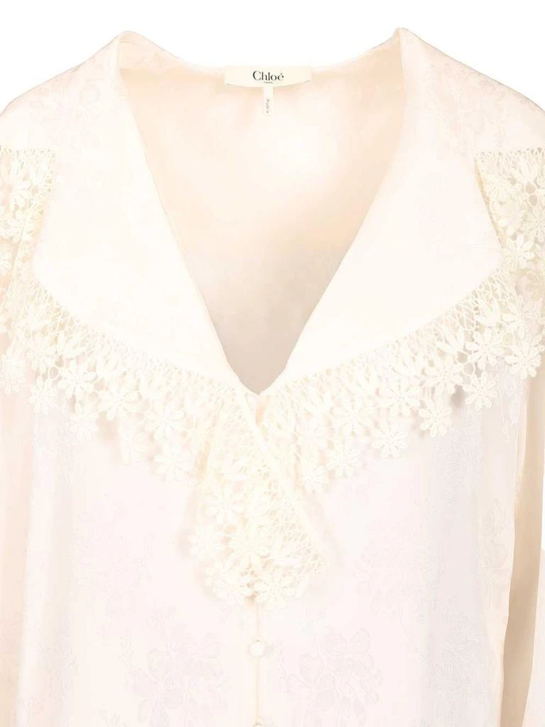 Chloé Chloé Maxi-Collar Lace Blouse 4