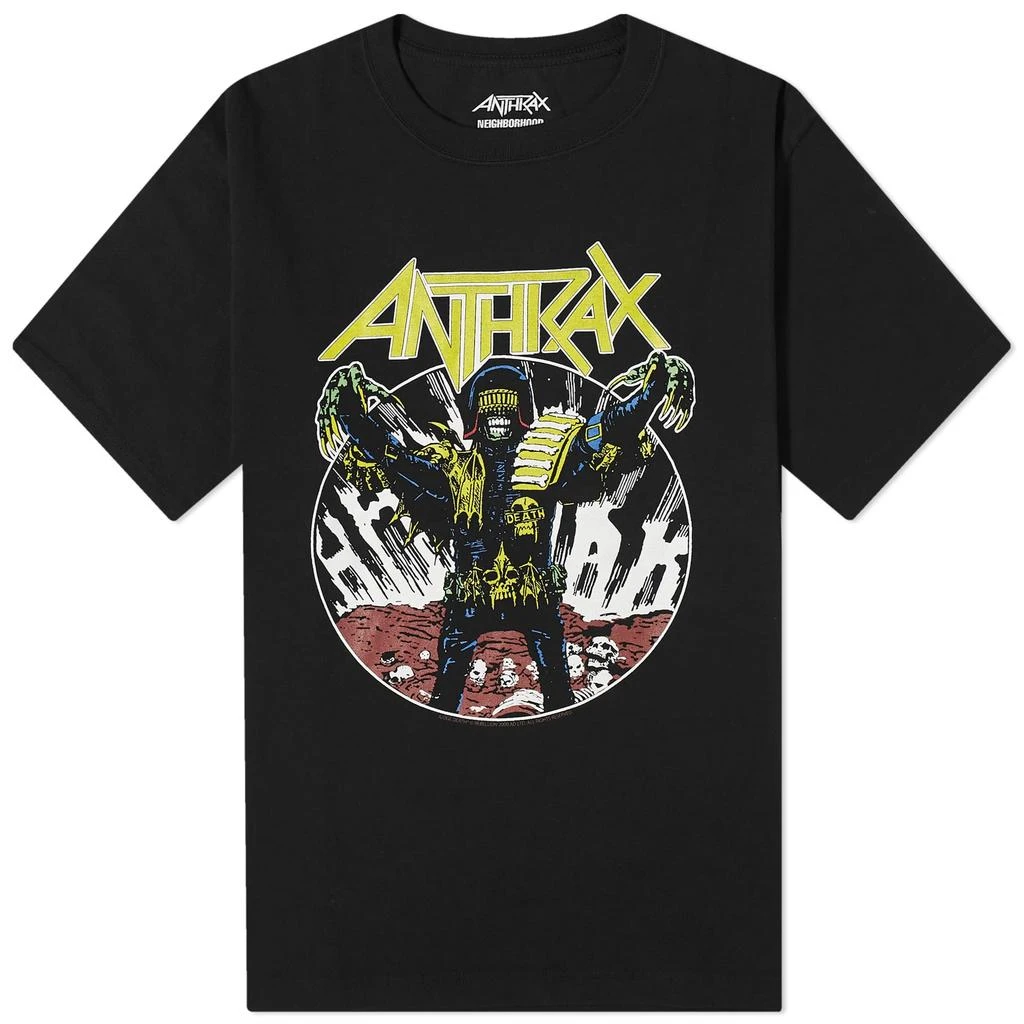 NEIGHBORHOOD Neighborhood Anthrax Judge Death T-Shirt 1