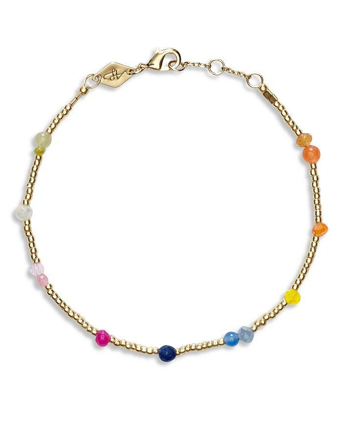 ANNI LU Ocean Breeze Beaded Bracelet in 18K Gold Plated  1