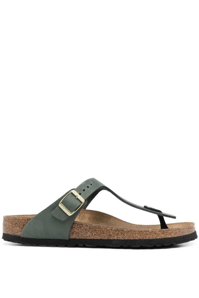 undefined Womens Gizeh Leather Sandals Khaki