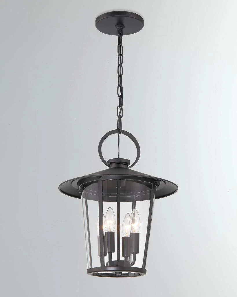 Crystorama Andover 4-Light Matte Outdoor Chandelier 2