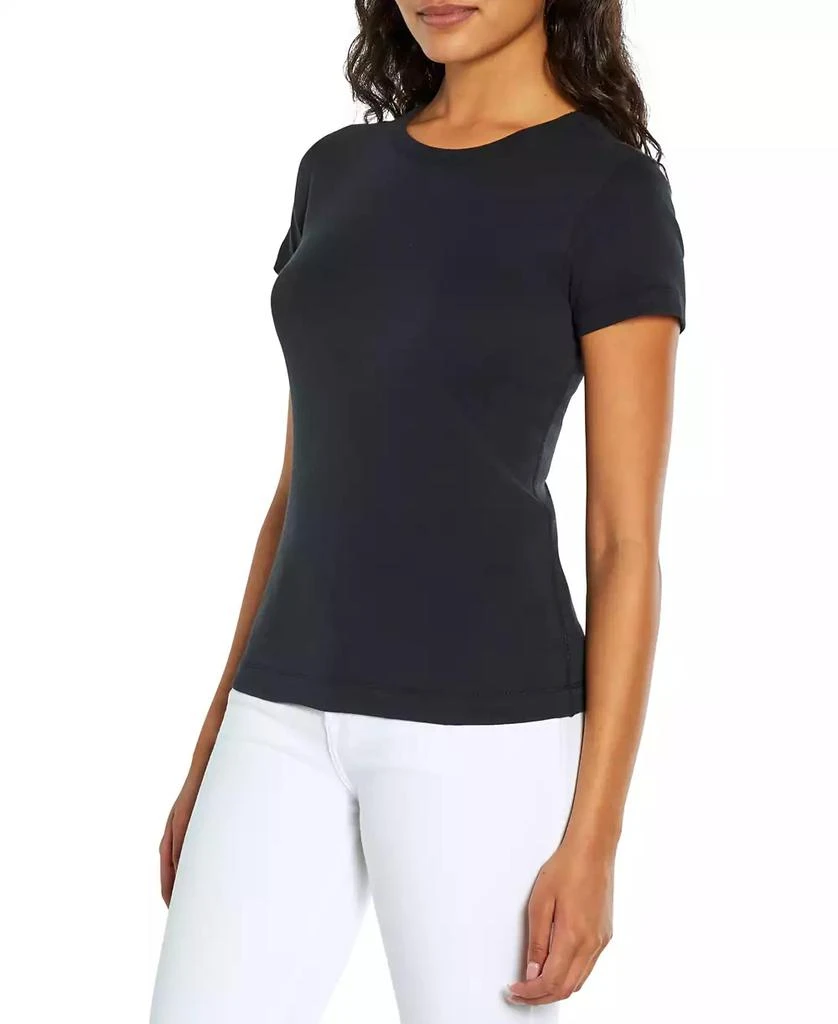 Three Dots Women's Short Sleeve Crewneck T-Shirt 3