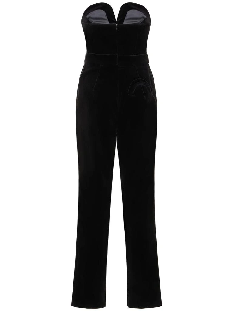 BLAZÉ MILANO Jealousy Cotton Velvet Jumpsuit 4