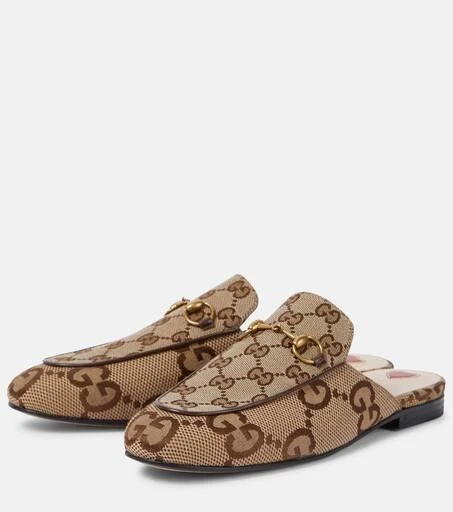 Gucci Jumbo GG Princetown canvas slippers 5