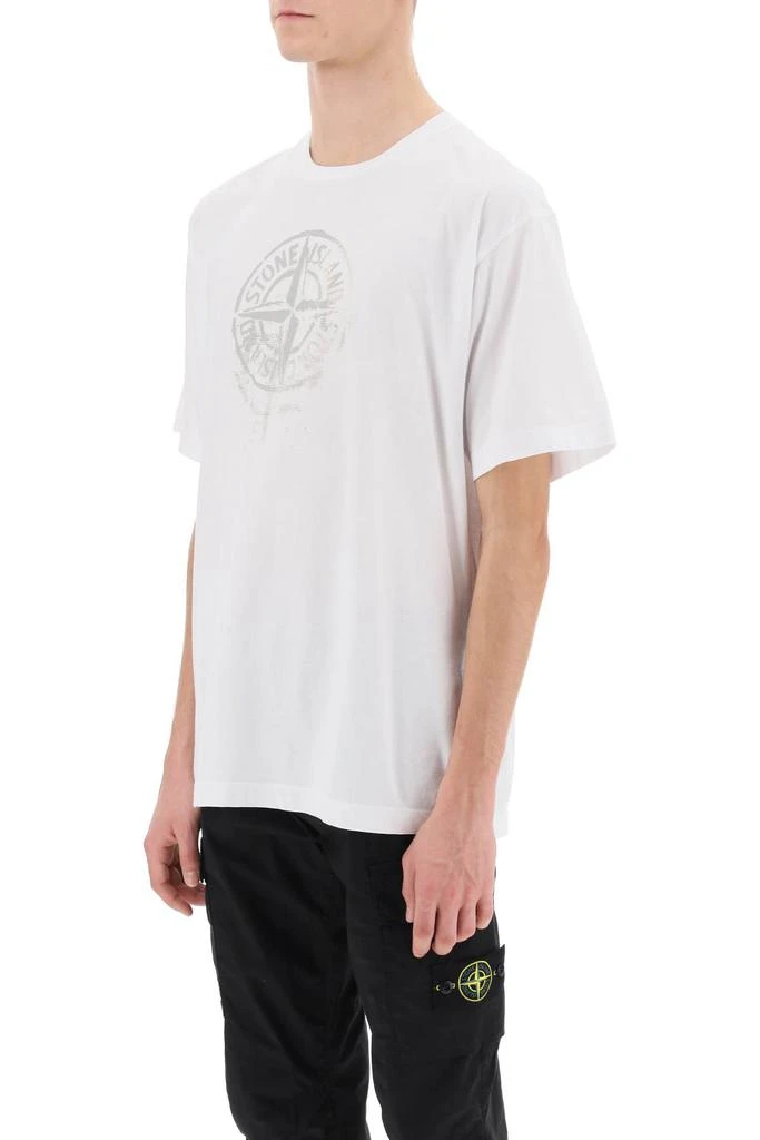 Stone Island t-shirt with reflective print 4