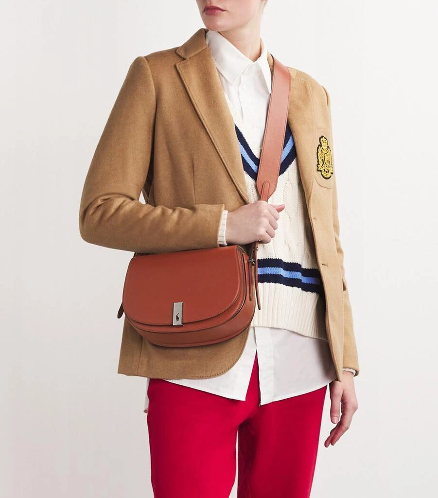 Ralph Lauren Medium Leather Polo ID Saddle Bag 2