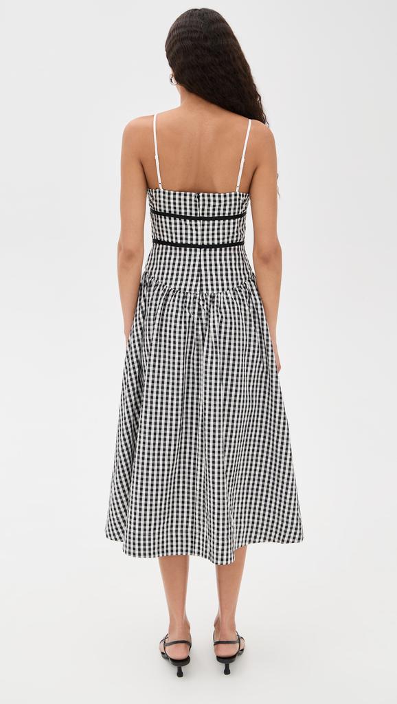 For Love & Lemons Georgia Gingham Midi Dress