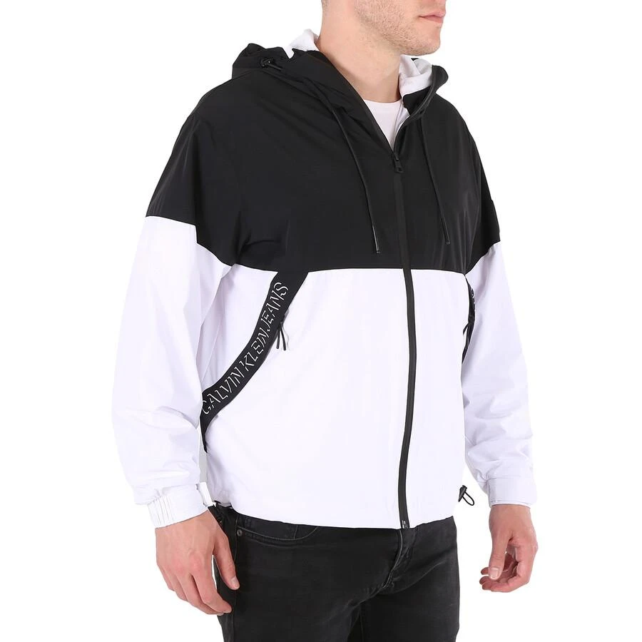 Calvin Klein Men
s Black Color Block Windbreaker With Shadow Logo 2