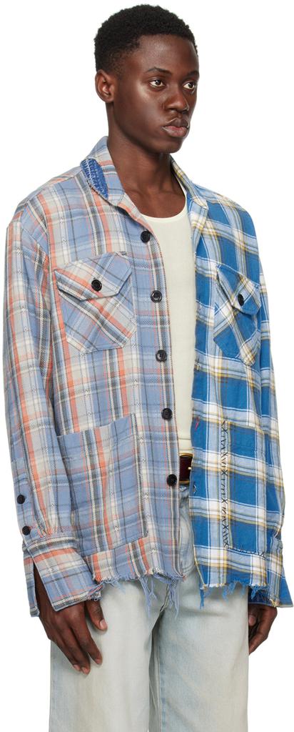 Greg Lauren Blue Boxy Shirt
