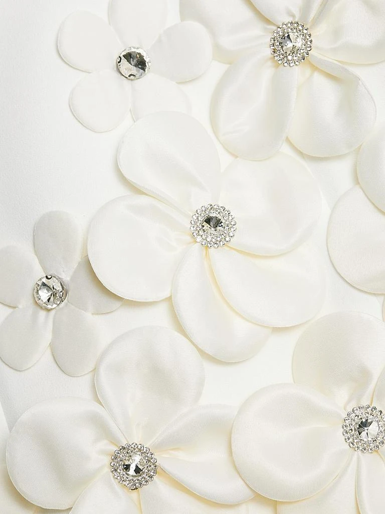 BRONX AND BANCO Estelle Crystal-Embellished Floral-Appliquéd Minidress 7