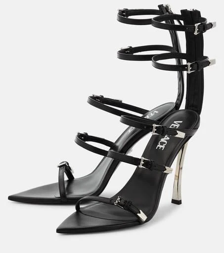 Versace Leather cage sandals 5