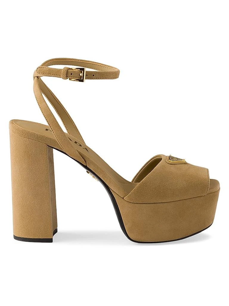 Prada Suede Platform Sandals 1