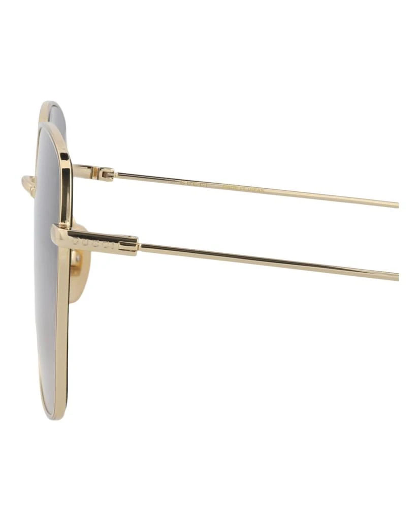 Gucci Square-Frame Metal Sunglasses 4