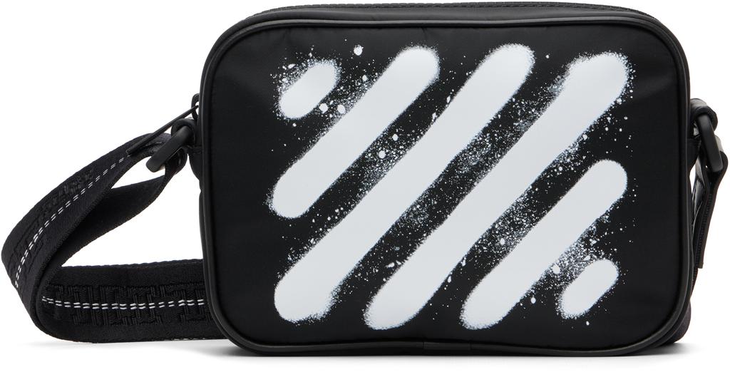 Off-White Black Diagonal Spray Camera Bag