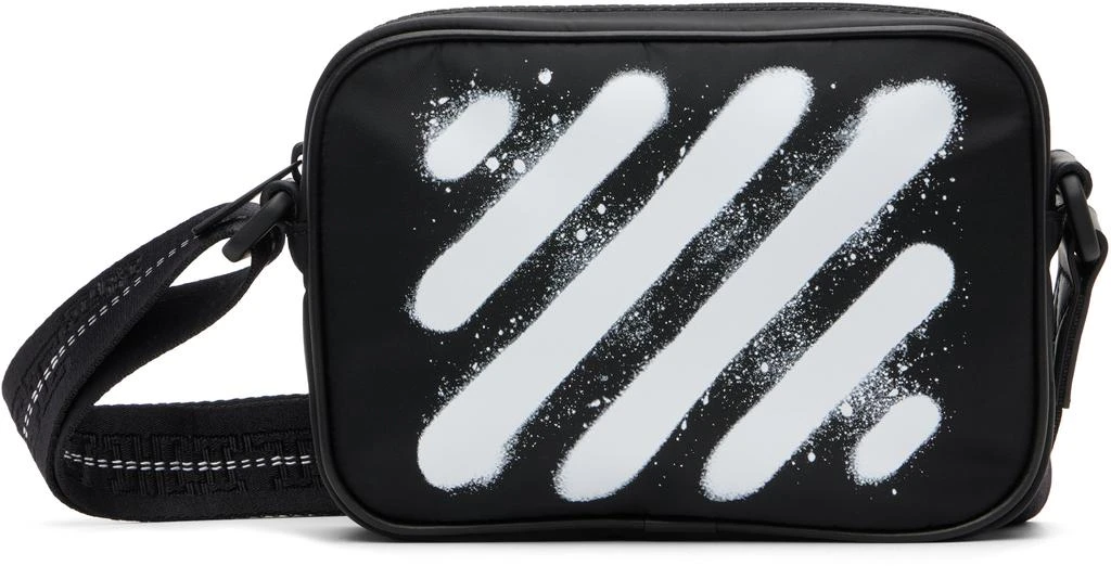 Off-White Black Diagonal Spray Camera Bag 1