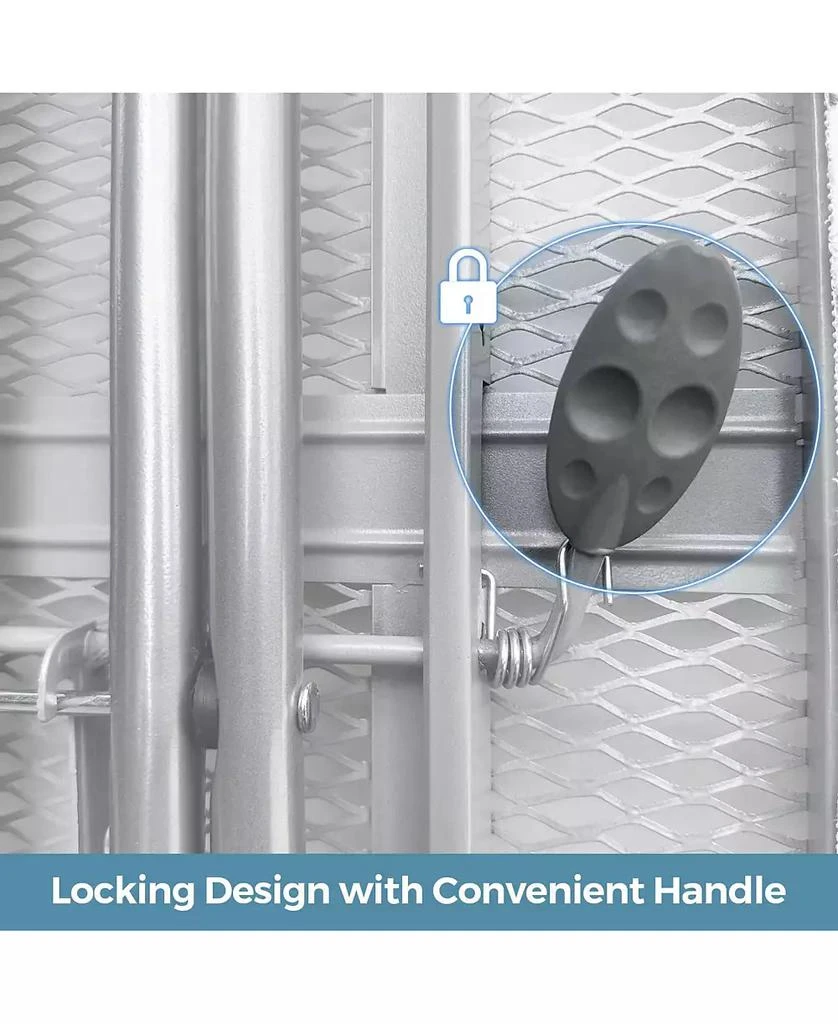 Ecooso Full Size Ironing Board with Iron Rest and 7-Level Height 7