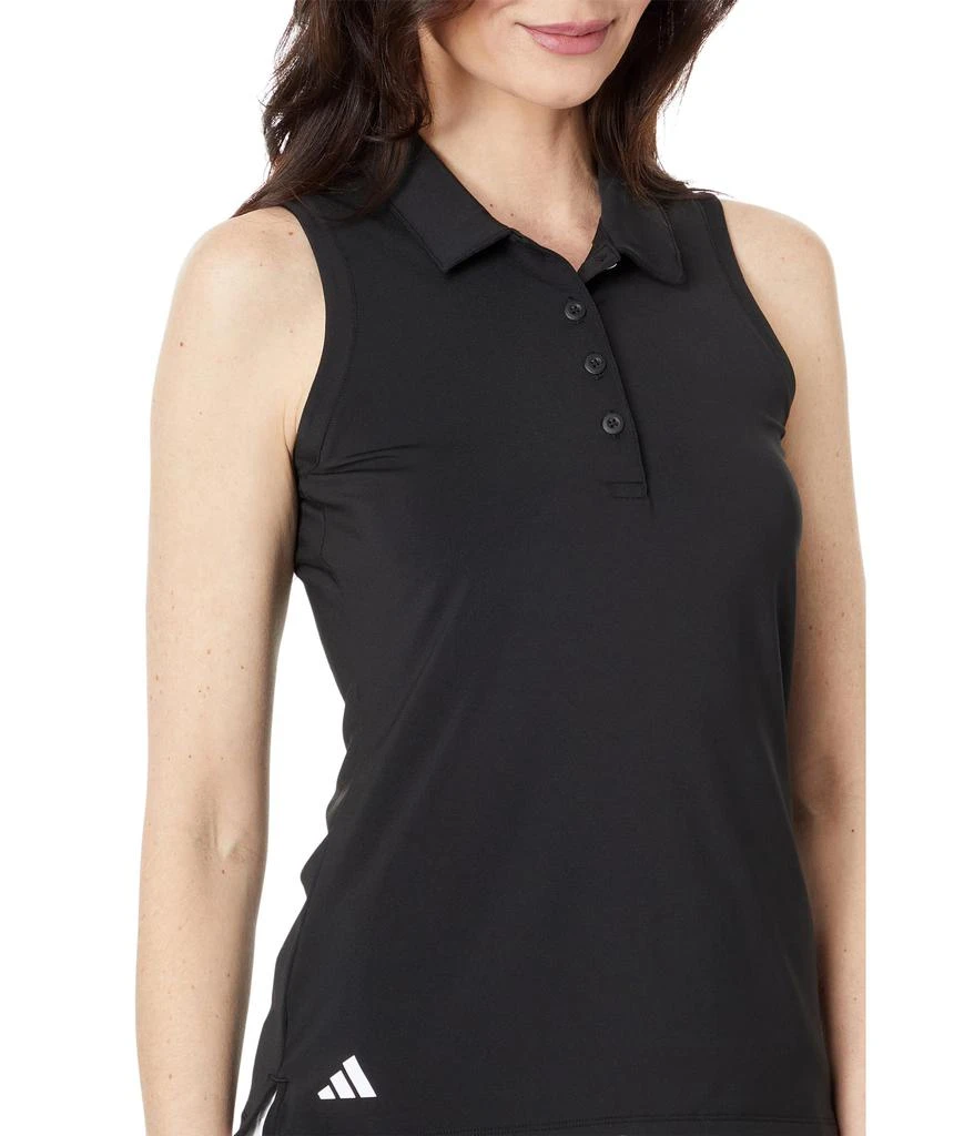 Adidas Ultimate365 Solid Sleeveless Golf Polo Shirt 3