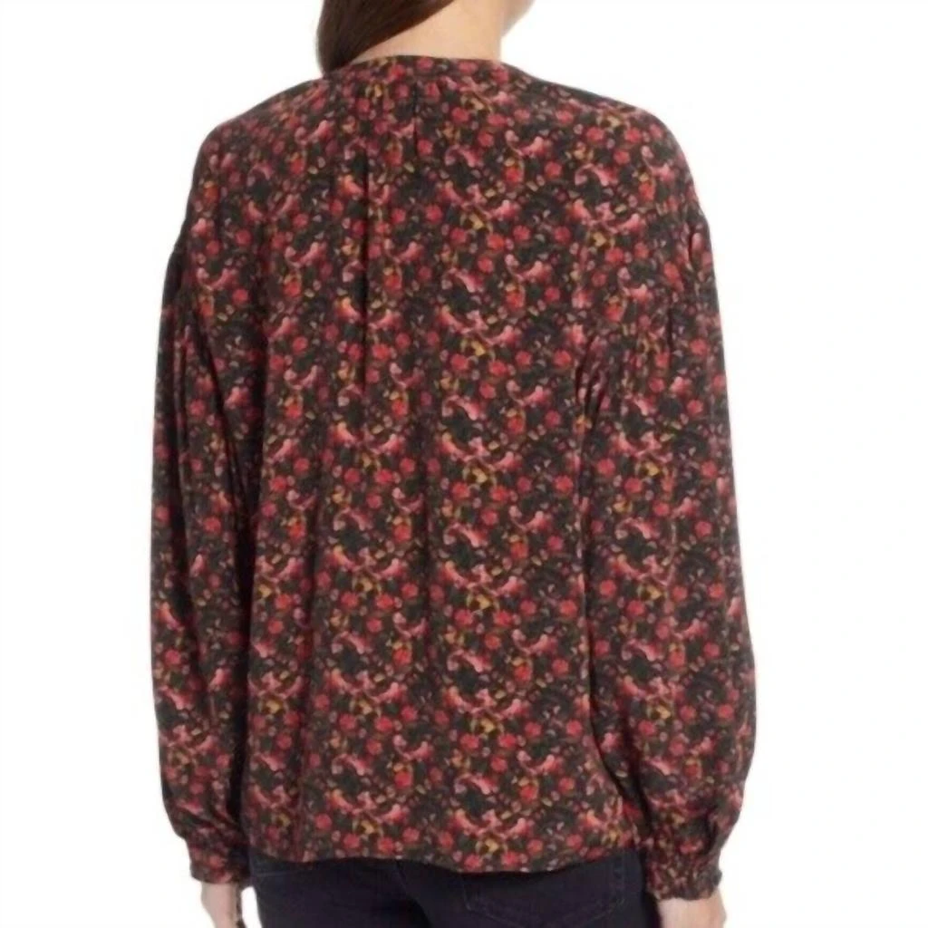 Something Navy Something Navy - Floral Easy Volume Long Sleeve Blouse 3
