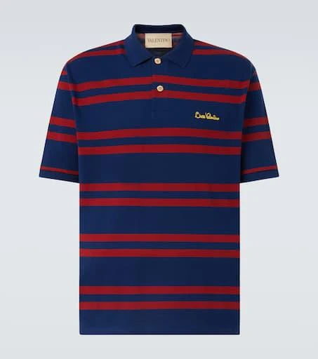 Valentino Chez Valentino striped cotton polo shirt 1