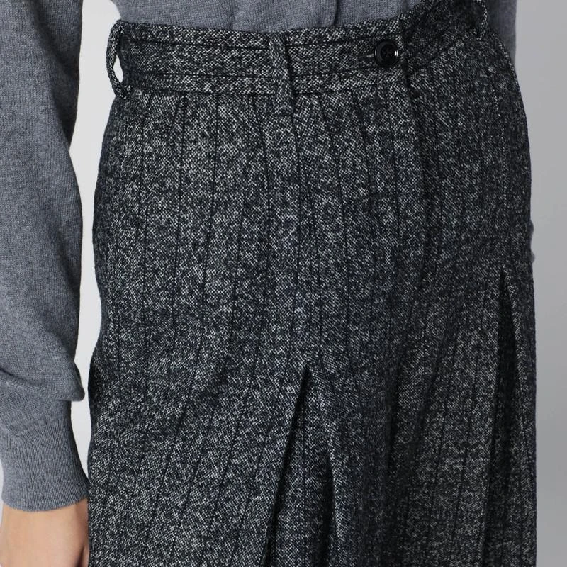 Dolce 
Gabbana Wide dark grey striped trousers 5