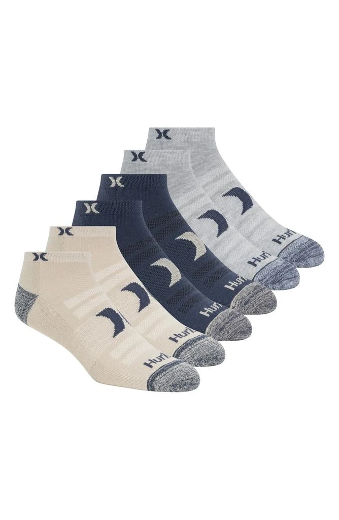 Hurley Pack of 6 Terry Ankle Socks 1