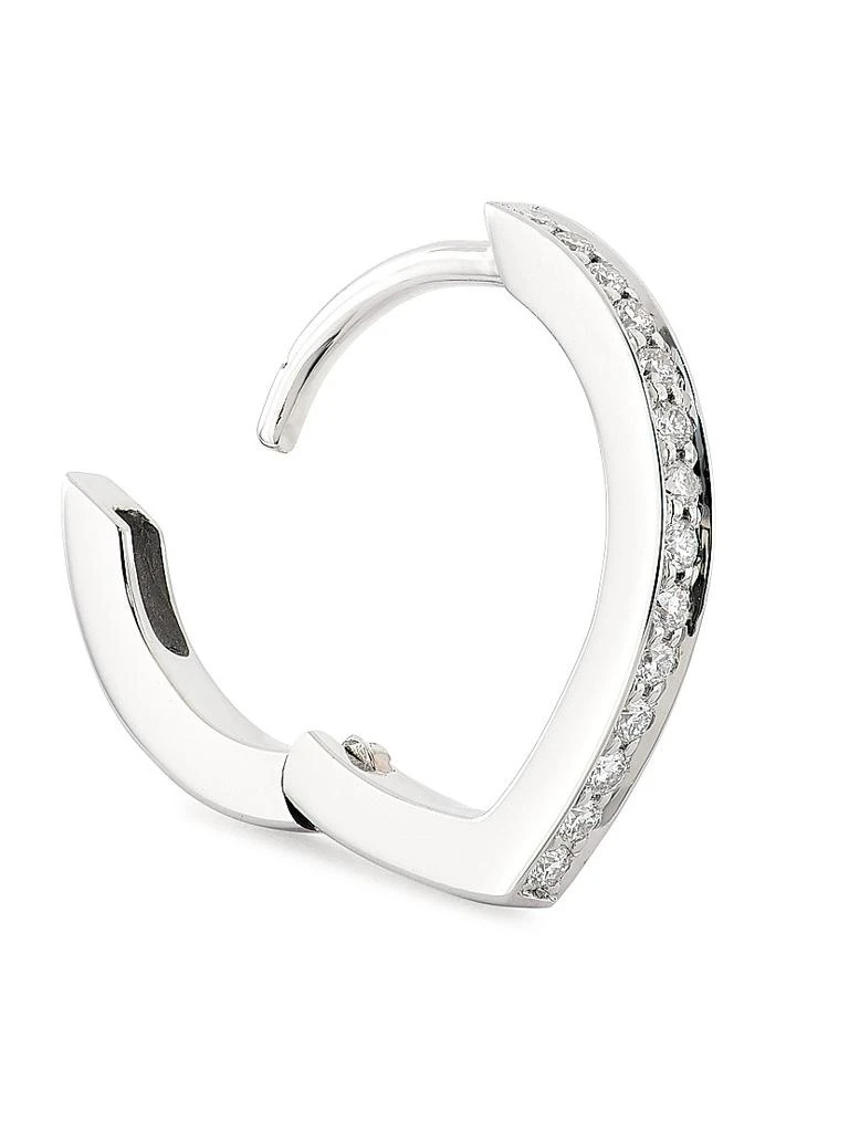 Repossi Antifer 18K White Gold & Diamond Single Hoop Earring 3