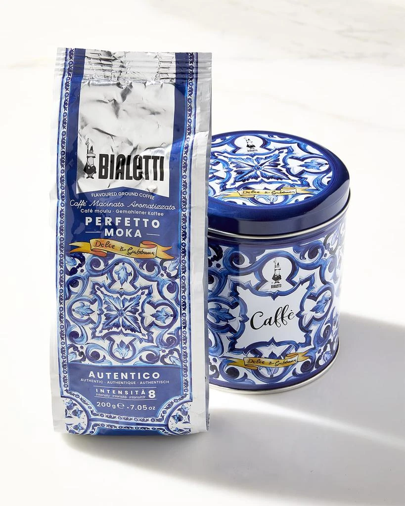 Bialetti x Dolce&Gabbana Blu Mediterraneo Coffee Tin, 8.8 oz. 2