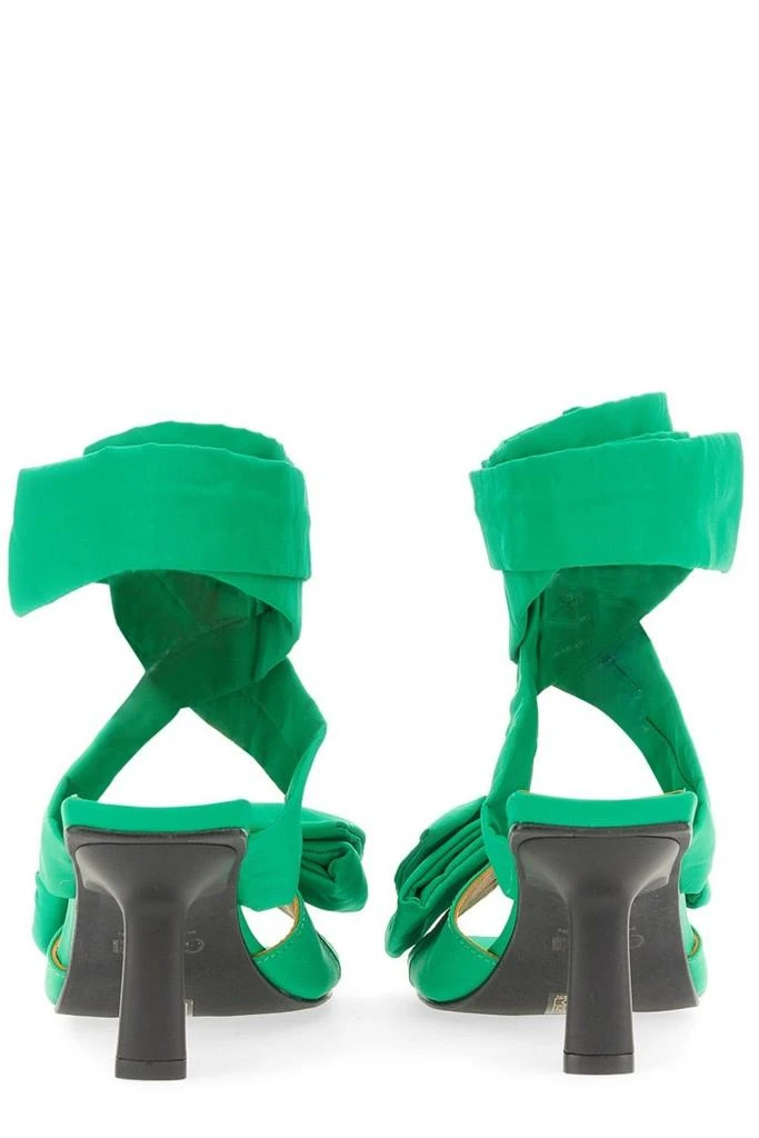 Ganni Ganni Bow Detailed Ankle Strap Sandals 3