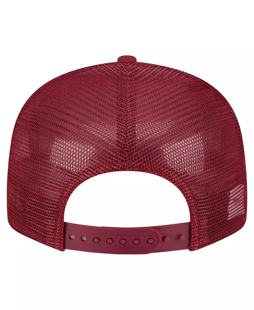 New Era Men
s Garnet Florida State Seminoles Split Panel 9FIFTY Snapback Trucker Hat 4