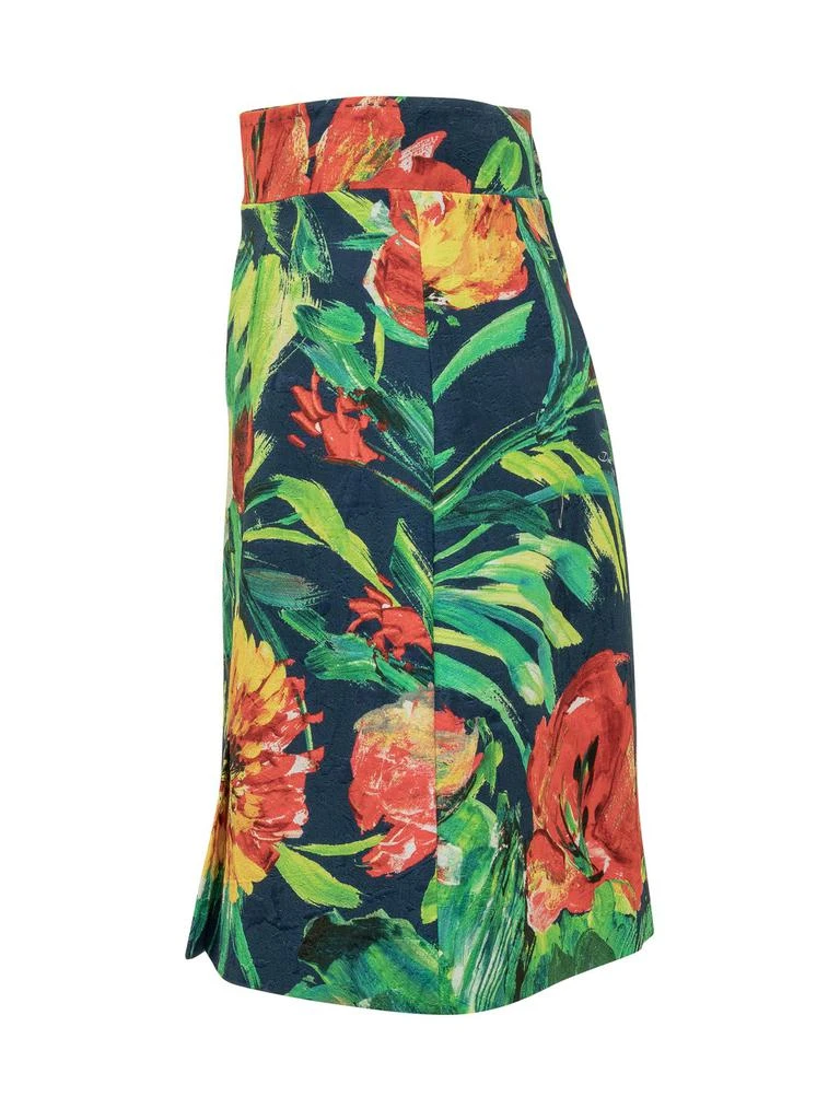 Dolce & Gabbana Dolce & Gabbana Floral Printed High Waist Mini Skirt 3