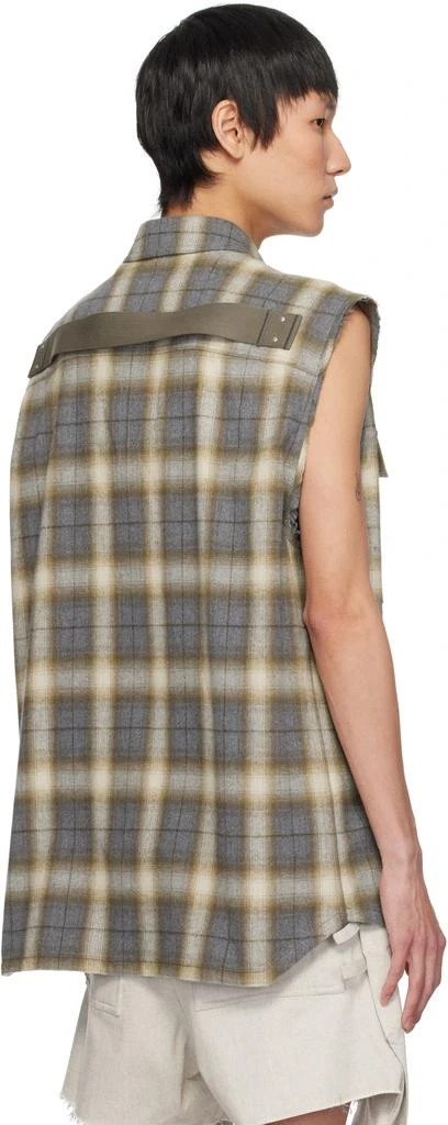 Rick Owens Gray Hollywood Jumbo SL Outer Shirt 3