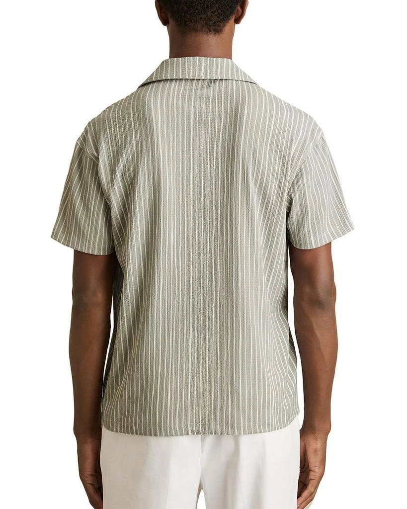 REISS Textured Printed Camp Shirt 3