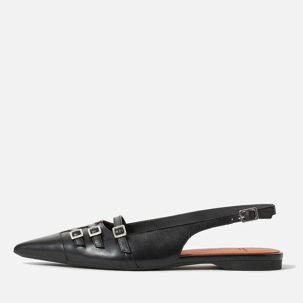 Vagabond Vagabond Women's Hermine Buckled Leather Pointed-Toe Flats 1
