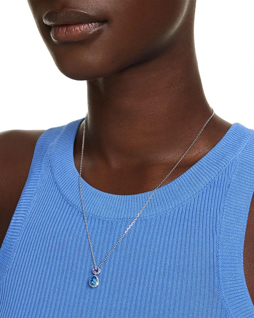 Swarovski Chroma Crystal Reversible Pendant Necklace, 14.87-17.75" 2