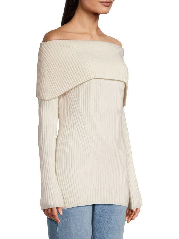 Jason Wu Wool & Cashmere-Blend Off-The-Shoulder Sweater 3